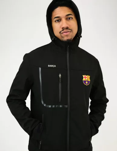 Barcelona kabát Softshell fekete felnőtt
