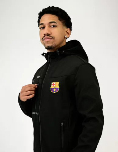 Barcelona kabát Softshell fekete felnőtt