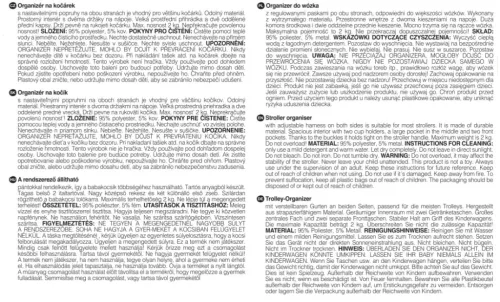 PETITE&MARS Rendszerező babakocsira levehető zsebbel Pocket Zip