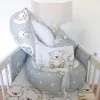 Moni DOMBABY Babafészek  50x75cm  SZÜRKE CSILLAGOS