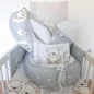 Moni DOMBABY Babafészek  50x75cm  SZÜRKE CSILLAGOS