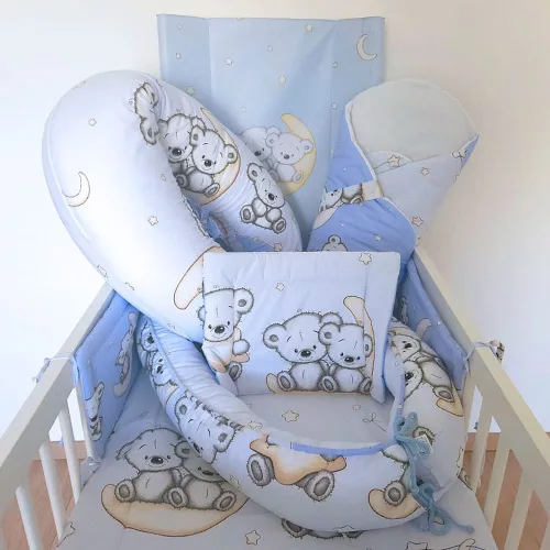 Moni DOMBABY Babafészek  50x75cm  KÉK CSILLAGOS