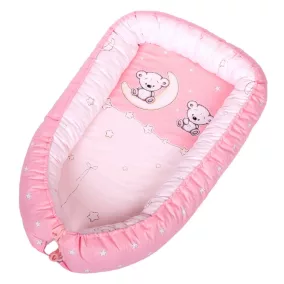 Moni DOMBABY Babafészek  50x75cm PINK CSILLAGOS