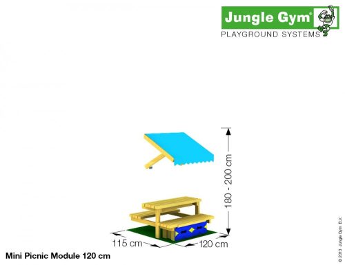 Kerti játszótér - Jungle Gym Mini Picnic modul 120