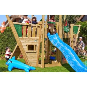   Kerti játszótér - Jungle Gym Boat modul ajándék vágással
