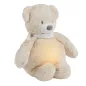   NATTOU Usínaček plüss zenei fényjelzővel és sírásérzékelővel 4 az 1-ben Sleepy Bear Beige 0m+
