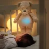 NATTOU Usínaček plüss zenei fényjelzővel és sírásérzékelővel 4 az 1-ben Sleepy Bear Beige 0m+