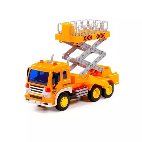 Moni Polesie műanyag emelőkosaras autó narancs