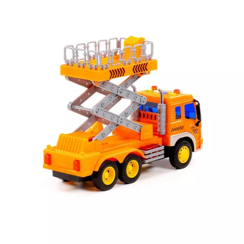 Moni Polesie műanyag emelőkosaras autó narancs