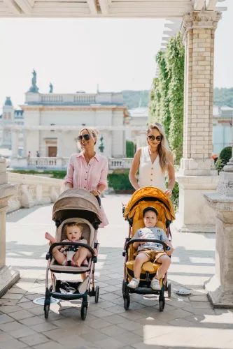 Leclerc Influencer Air könnyű sport babakocsi + fekete mózeskosár- Violet Grey