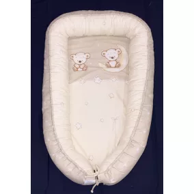 Moni Dombaby babafészek 50x75cm macis pink