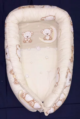 Moni Dombaby babafészek 50x75cm macis bézs