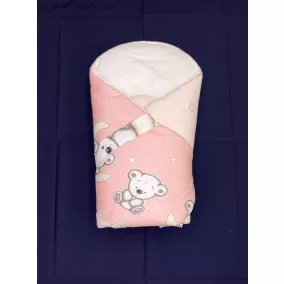 Moni Dombaby kókuszpólya 68x68 macis pink