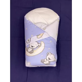 Moni Dombaby kókuszpólya 68x68 macis kék