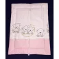   Moni Dombaby 3 részes ágynemű garnitúra fejvédővel macis pink