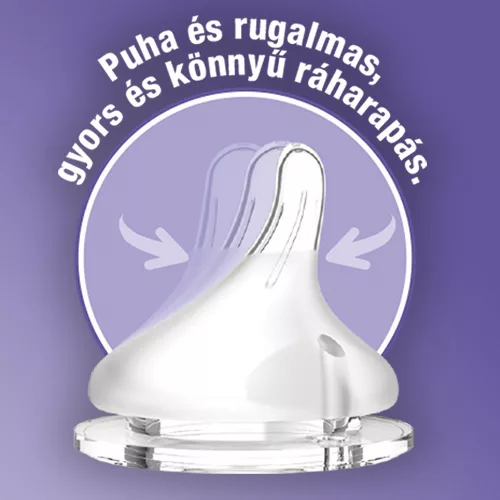 Lansinoh lassú folyású etetőcumi - 2db