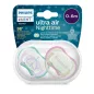   Philips AVENT SCF376/19 Játszócumi Ultra air éjszakai 0-6hó lányos, 2db
