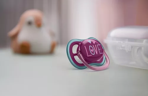 Philips AVENT SCF349/22 játszócumi Ultra air 18hó+ lányos (elefánt), 2db