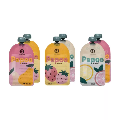 PETITE&MARS Papoo Original tasak bébiételekhez, 6 db
