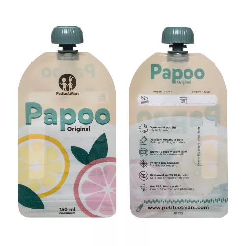 PETITE&MARS Papoo Original tasak bébiételekhez, 6 db