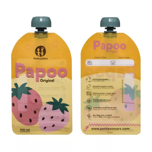 PETITE&MARS Papoo Original tasak bébiételekhez, 6 db