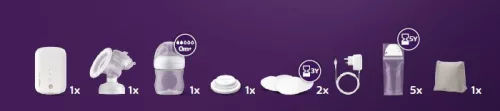 Philips AVENT Elektromos mellszívó, tölthető SCF396/31