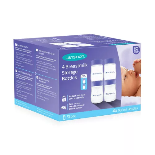 Lansinoh anyatejtároló palackok 160 ml 4 db - 