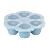 Béaba Szilikon multifunkciós bébiétel tároló - 6 x 150 ml - Viharkék -