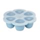 Béaba Szilikon multifunkciós bébiétel tároló - 6 x 150 ml - Viharkék -