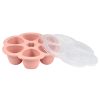 Béaba Szilikon multifunkciós bébiétel tároló - 6 x 90 ml - Sötét rózsaszín