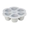 Béaba Szilikon multifunkciós bébiétel tároló - 6 x 150 ml - Halvány köd -