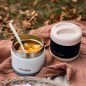 Béaba Rozsdamentes acél Tároló doboz - 500 ml - Halvány rózsaszín - Sötétkék -