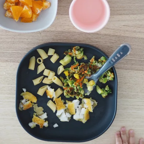 Béaba Szilikon étkező szett - 4 db - Éjkék