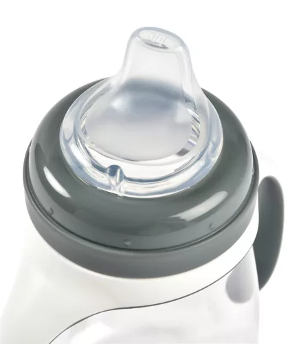 Béaba 2 az 1-ben Tanuló cumisüveg 210 ml - Sötétszürke