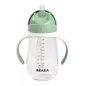 Béaba Szívószálas Ivópohár 300 ml - Zsályazöld