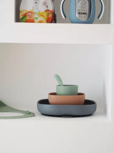 Béaba Szilikon étkező szett - 4 db - Mineral