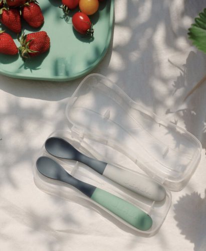 Béaba szilikon kanál szett – 2 db, Mineral