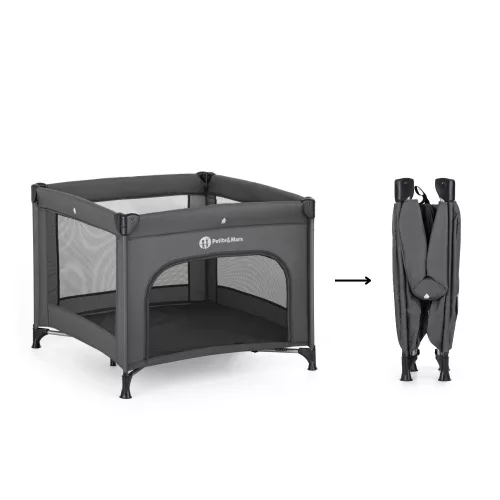 PETITE&MARS Utazó járóka Nook Urban Charcoal Grey