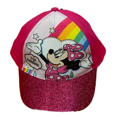 Minnie egér mintás kislány baseball sapka pink színben