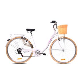   Adria Melody női városi 7 sebességes 28 kerékpár Fehér-Bézs