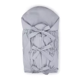   PETITE&MARS Megkötős pólya Nurse tömör kókusz betéttel Light Grey 75x75 cm