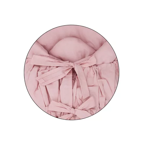 PETITE&MARS Megkötős pólya Nurse tömör kókusz betéttel Dusty Pink 75x75 cm