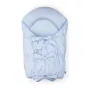 PETITE&MARS Megkötős pólya Nurse tömör kókusz betéttel Baby Blue 75x75 cm