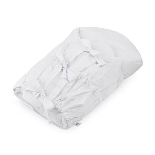 PETITE&MARS Megkötős pólya Nurse tömör kókusz betéttel White 75x75 cm