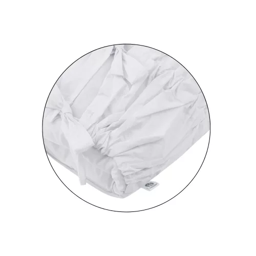 PETITE&MARS Megkötős pólya Nurse tömör kókusz betéttel White 75x75 cm