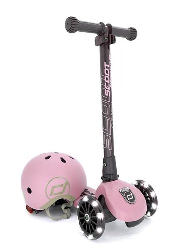 Scoot and Ride HIGHWAYKIK 3 LED Rose