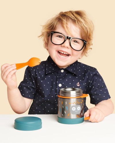 SKIP HOP Spark Style Ételtermosz kanál/villával Robot 325 ml, 3év+