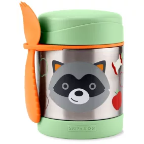   SKIP HOP Zoo Ételtermosz kanállal/villával Mosómedve 325 ml, 3 éves kortól