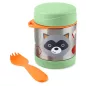   SKIP HOP Zoo Ételtermosz kanállal/villával Mosómedve 325 ml, 3 éves kortól