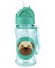 SKIP HOP Zoo Tritán Szívószálas Palack 355ml Mopsz 12hó+